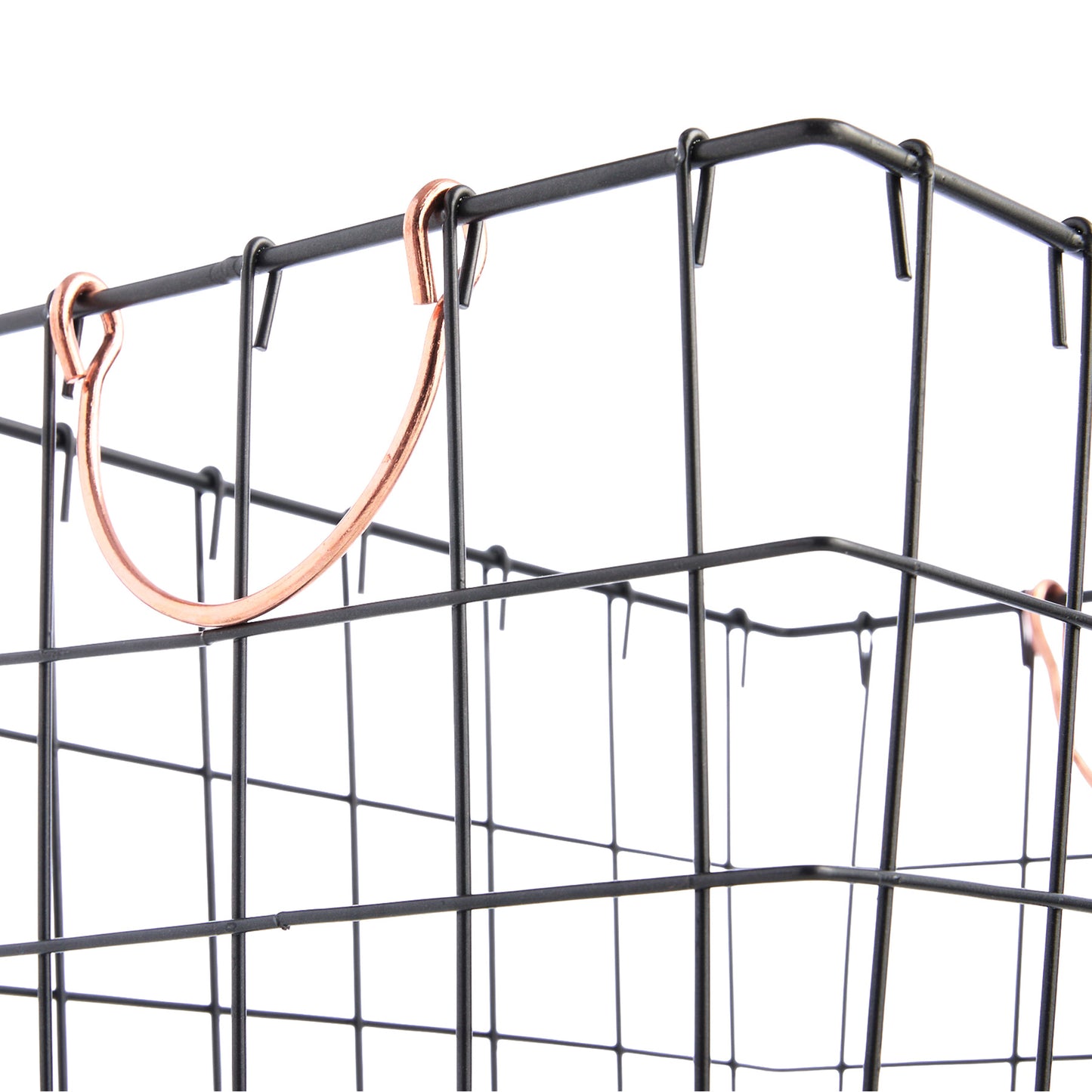 Metal Rectangle Storage Basket - Multi, 14.0x10.5x10.0"