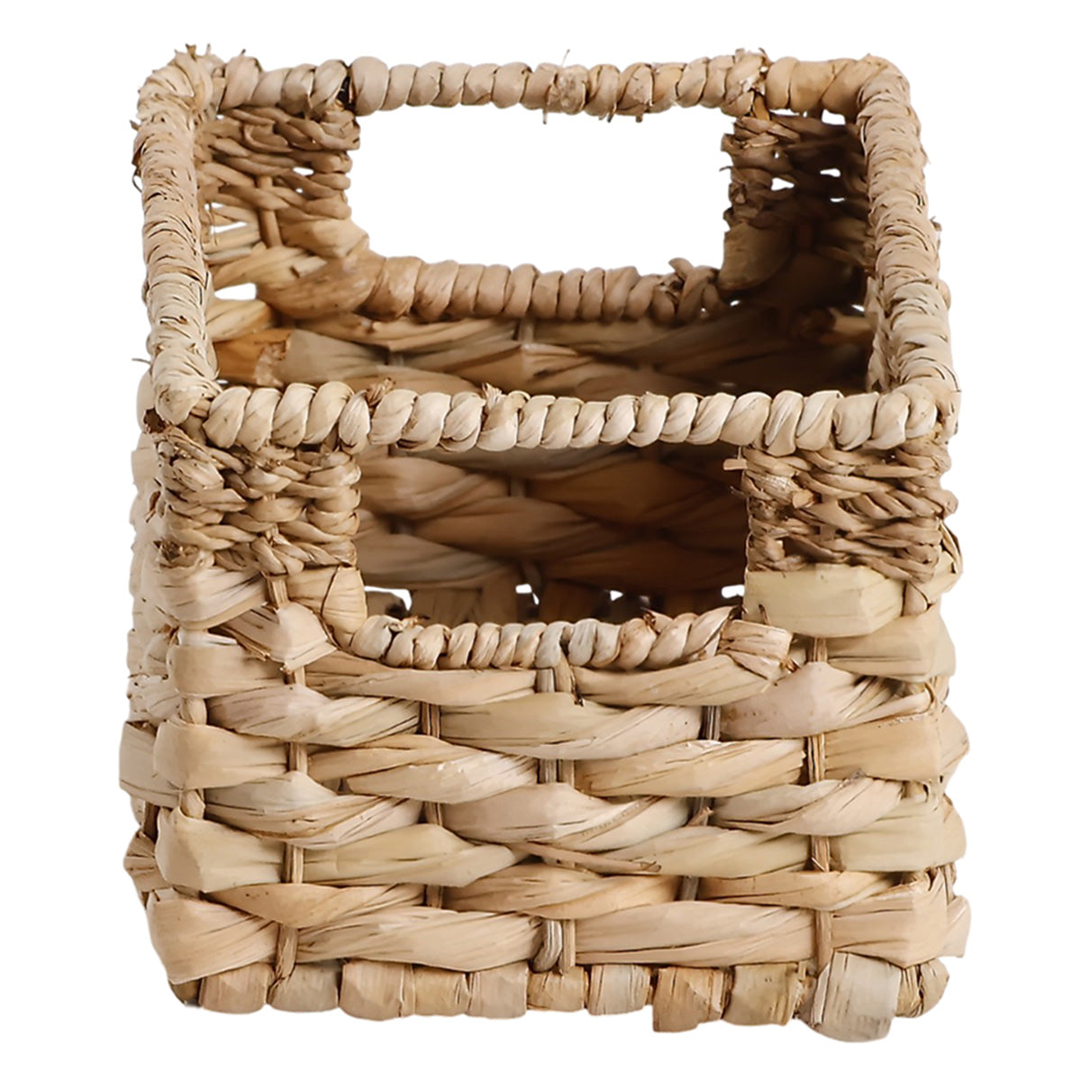 Water Hyacinth Rectangle Storage Basket - Natural, 11.4x6.5x5.0"
