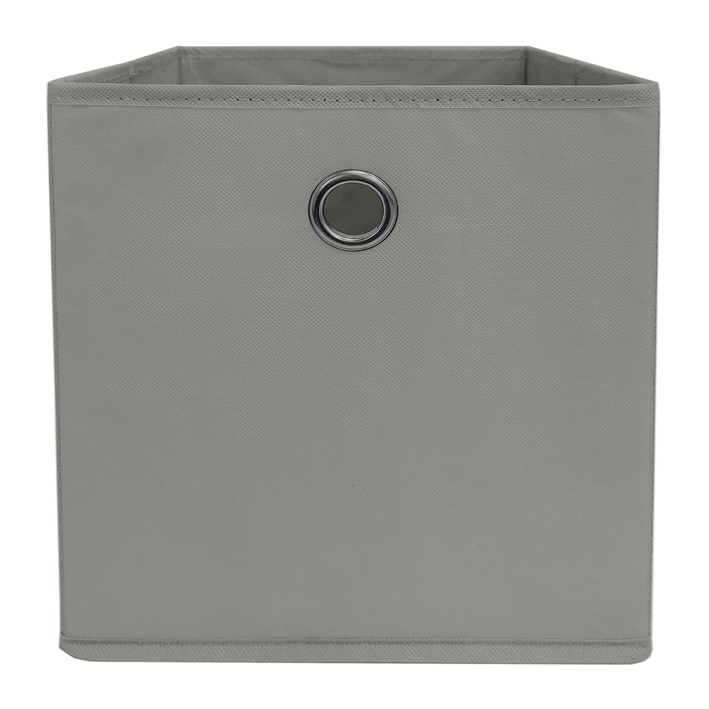 Fabric Storage Basket - Grey, 10.5x10.5x11.0"