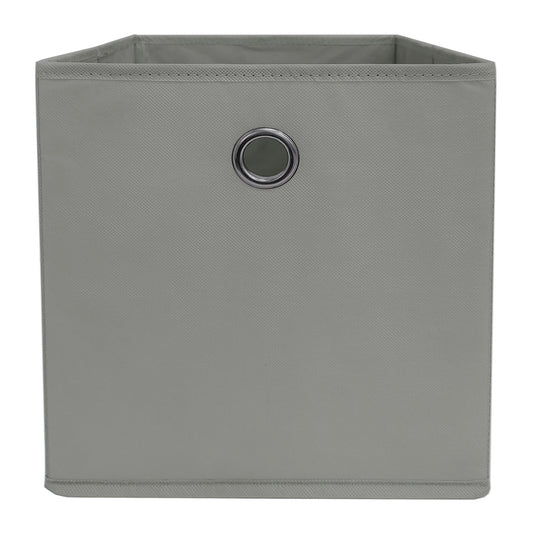 Fabric Storage Basket - Grey, 10.5x10.5x11.0"