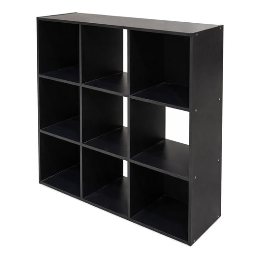 Faux Wood Storage Basket - Black, 35.9x11.6x35.9"