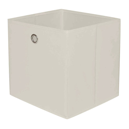 Fabric Storage Basket - Brown, 10.6x10.6x11.0"