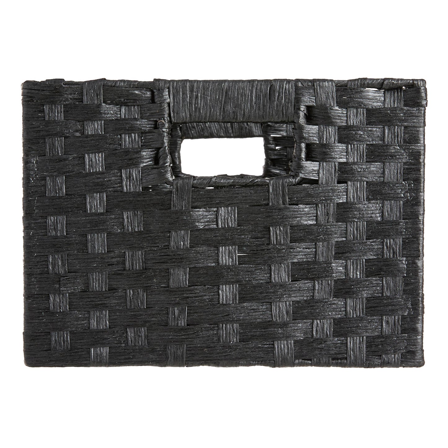 Paper Rectangle Storage Basket - Black, 14.5x10.0x7.0"