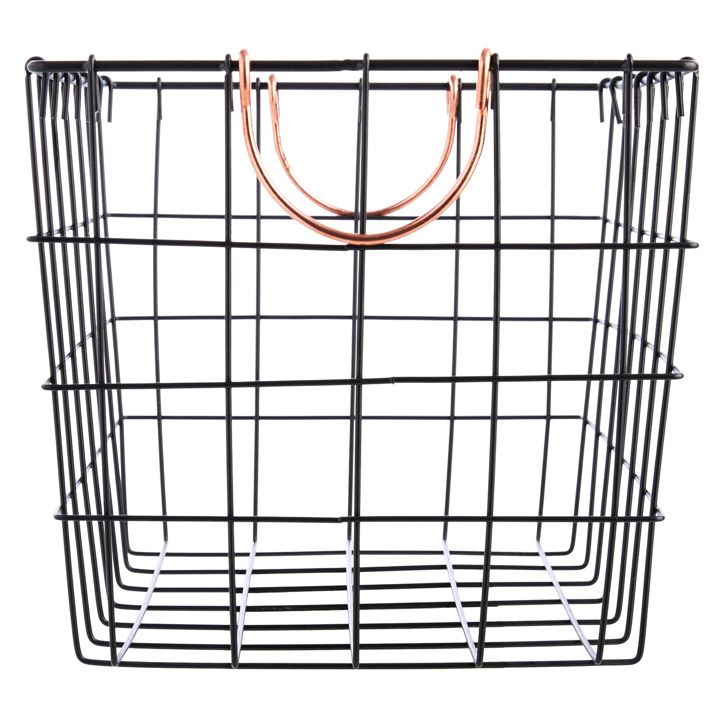 Metal Rectangle Storage Basket - Multi, 14.0x10.5x10.0"