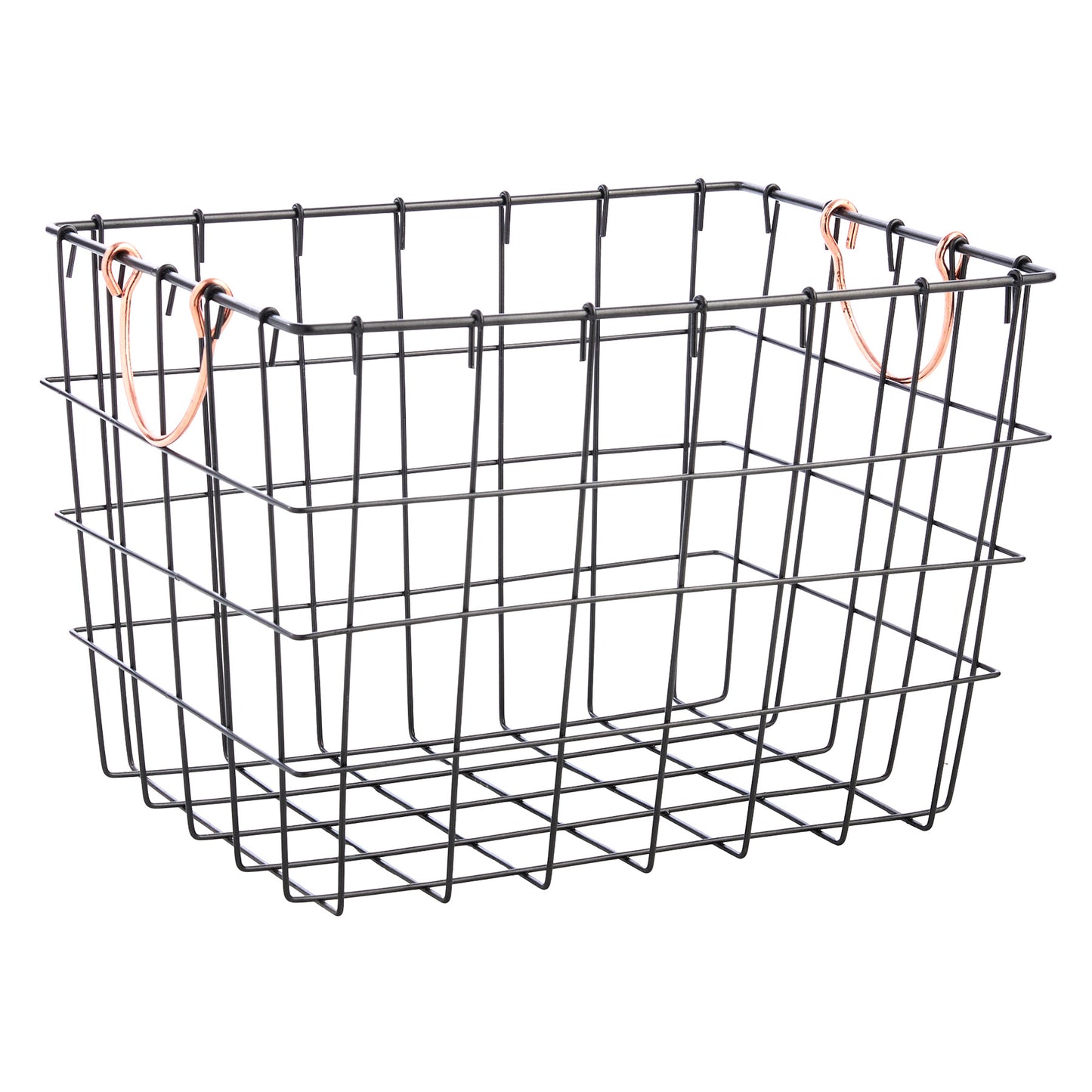 Metal Rectangle Storage Basket - Multi, 14.0x10.5x10.0"