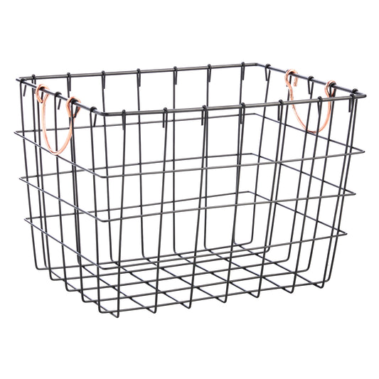 Metal Rectangle Storage Basket - Multi, 14.0x10.5x10.0"