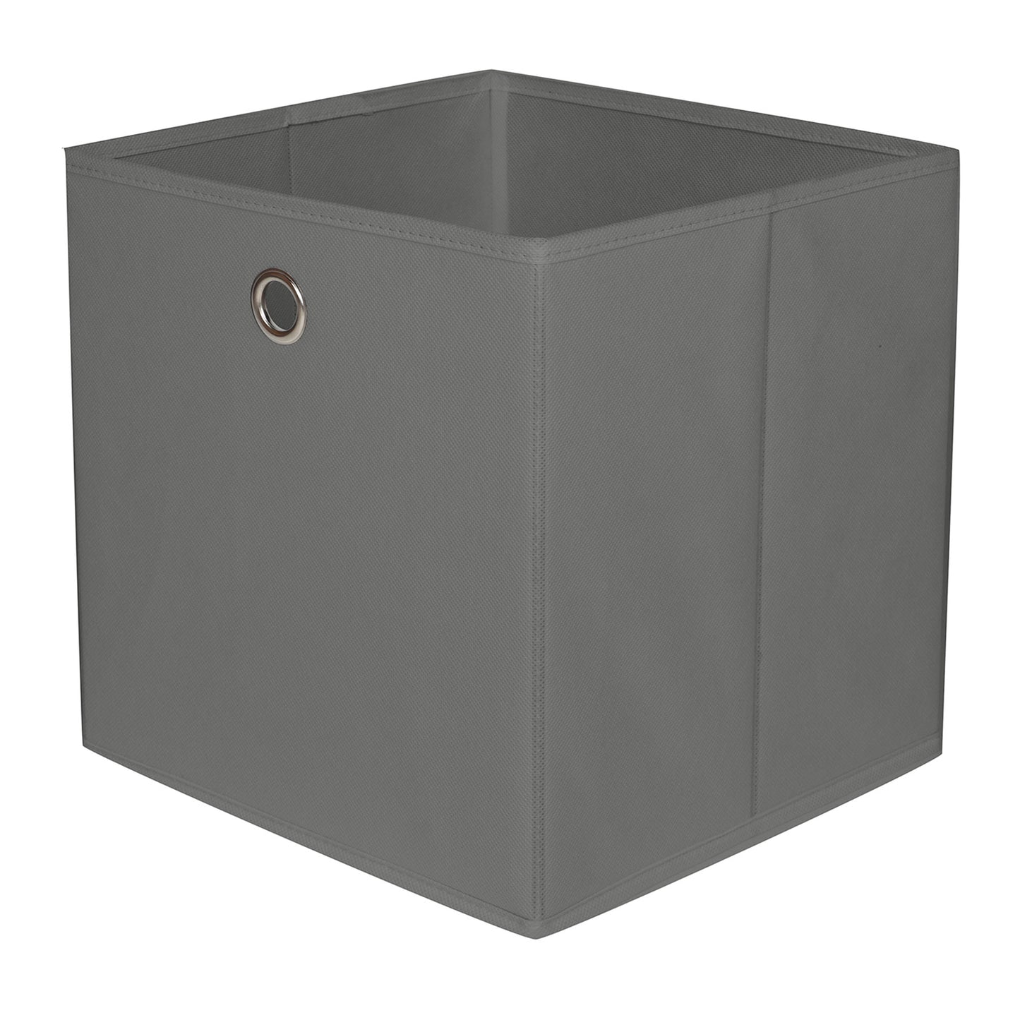 Fabric Storage Basket - Grey, 10.6x10.6x11.0"