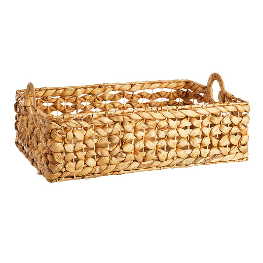Wicker Rectangle Storage Basket - Neutral, 21.0x15.0x6.5"