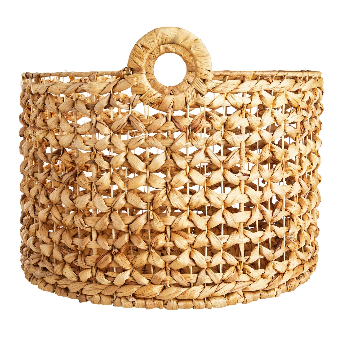 Wicker Round Storage Basket - Neutral, 18.0x18.0x12.0"