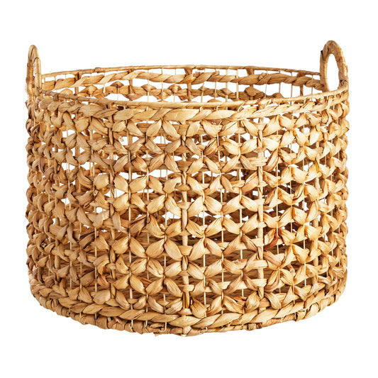 Wicker Round Storage Basket - Neutral, 18.0x18.0x12.0"