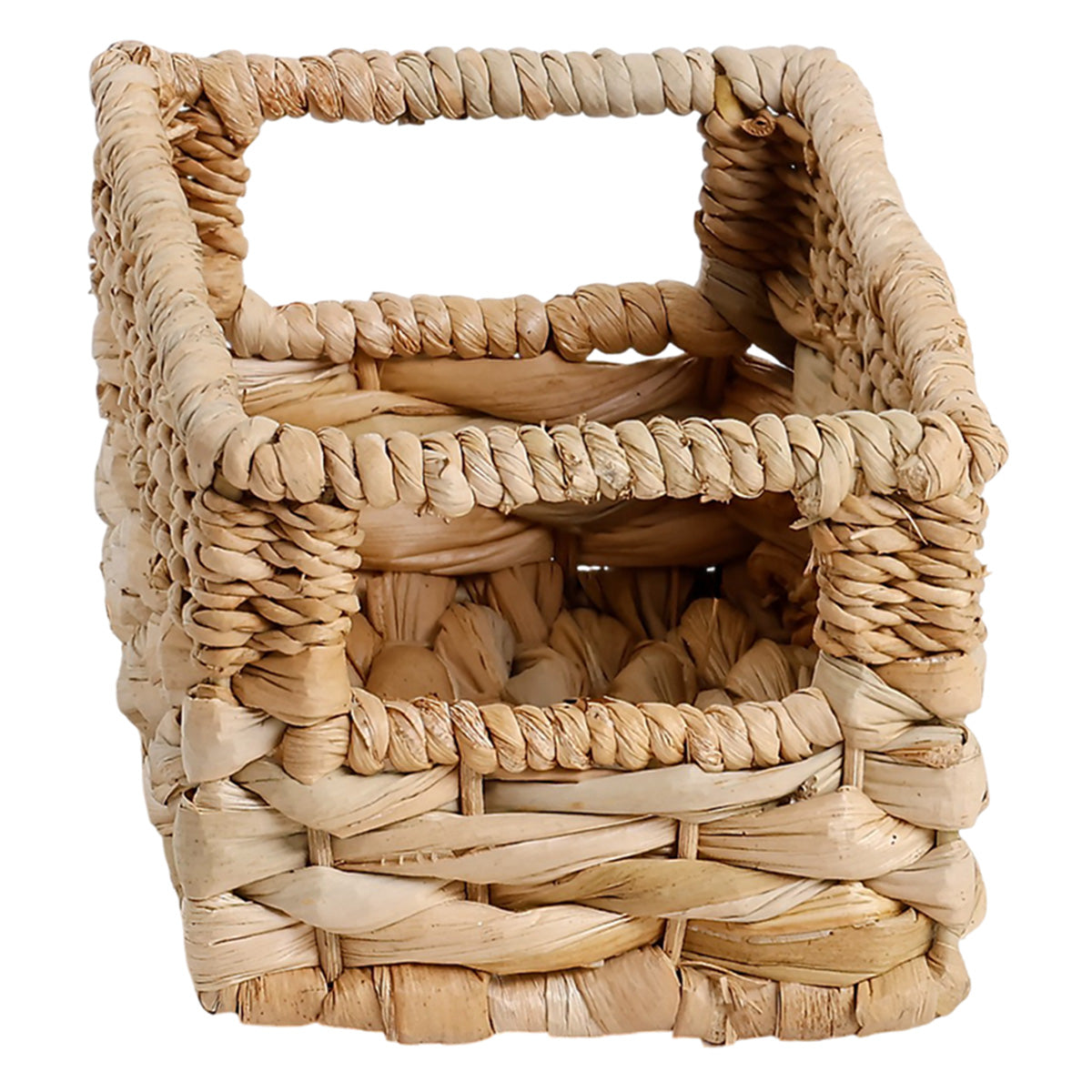 Water Hyacinth Rectangle Storage Basket - Natural, 9.0x5.0x4.0"