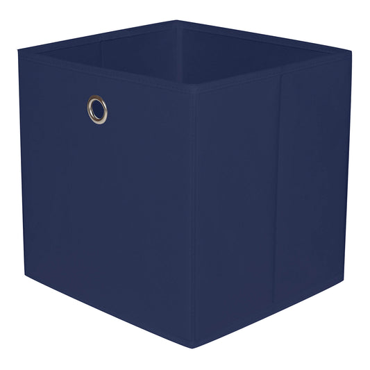 Fabric Storage Basket - Blue, 10.6x10.6x11.0"