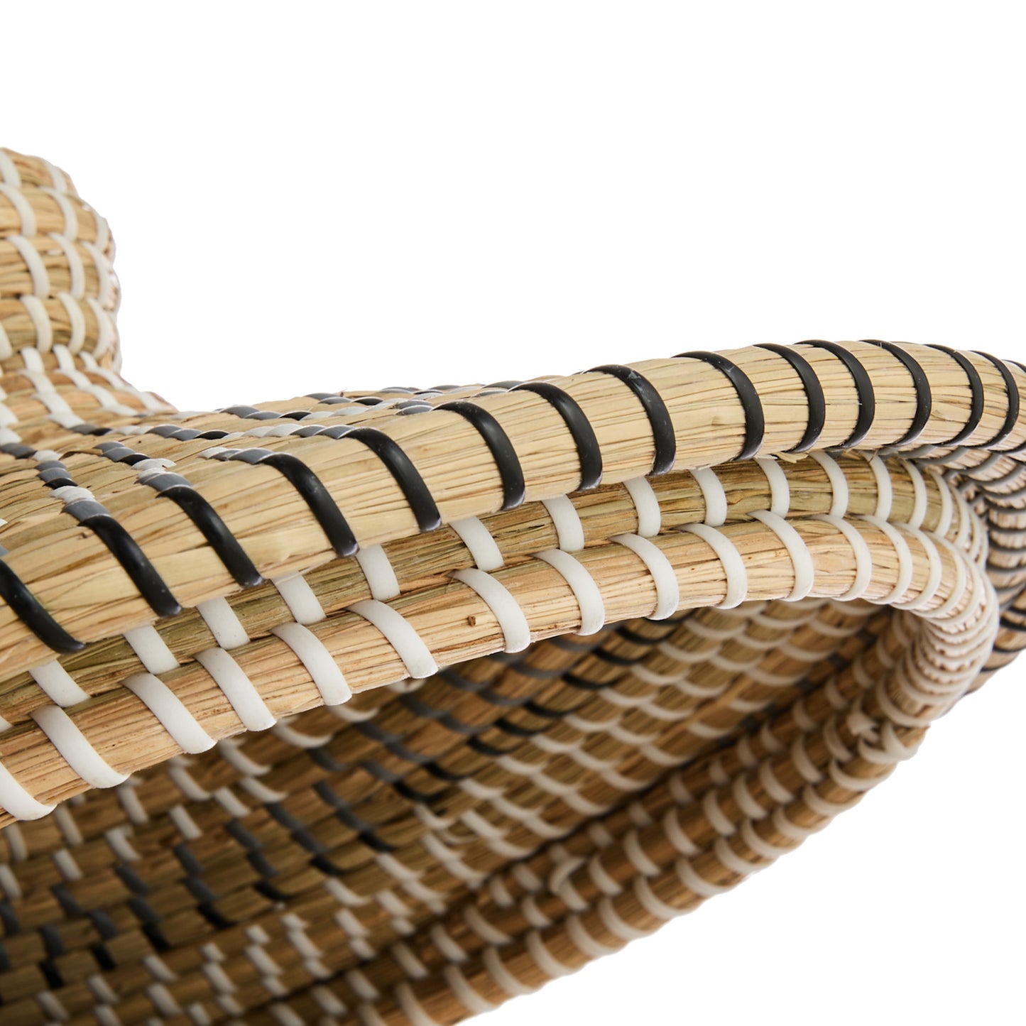 Seagrass Round Storage Basket - Multi, 14.0x14.0x21.4"
