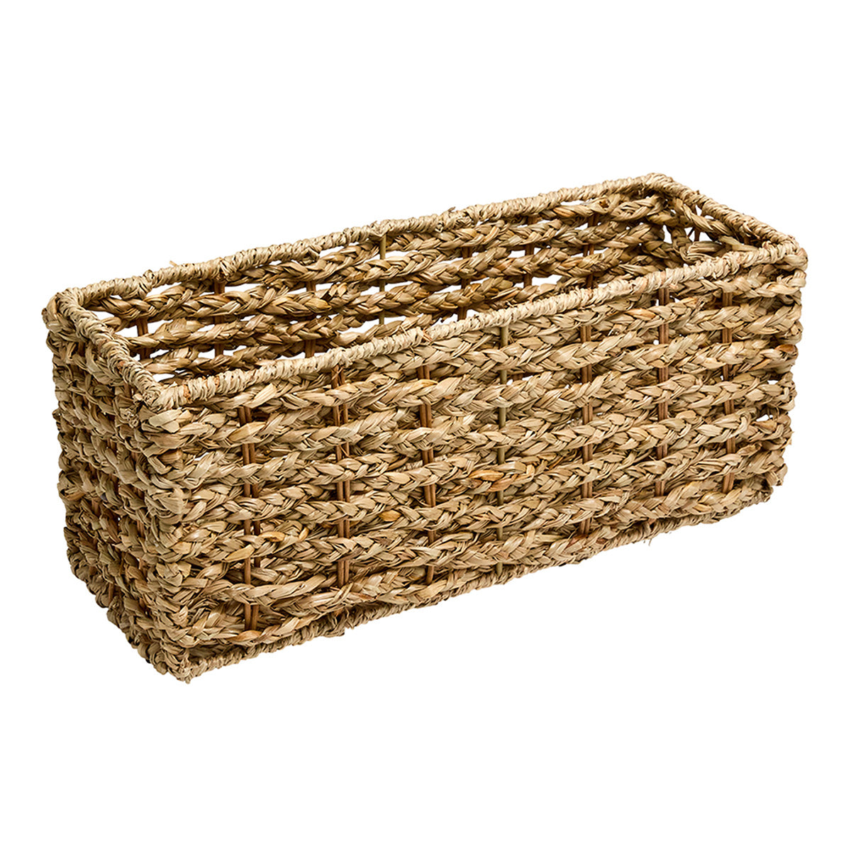 Seagrass Rectangle Storage Basket - Natural, 15.6x5.5x6.5"
