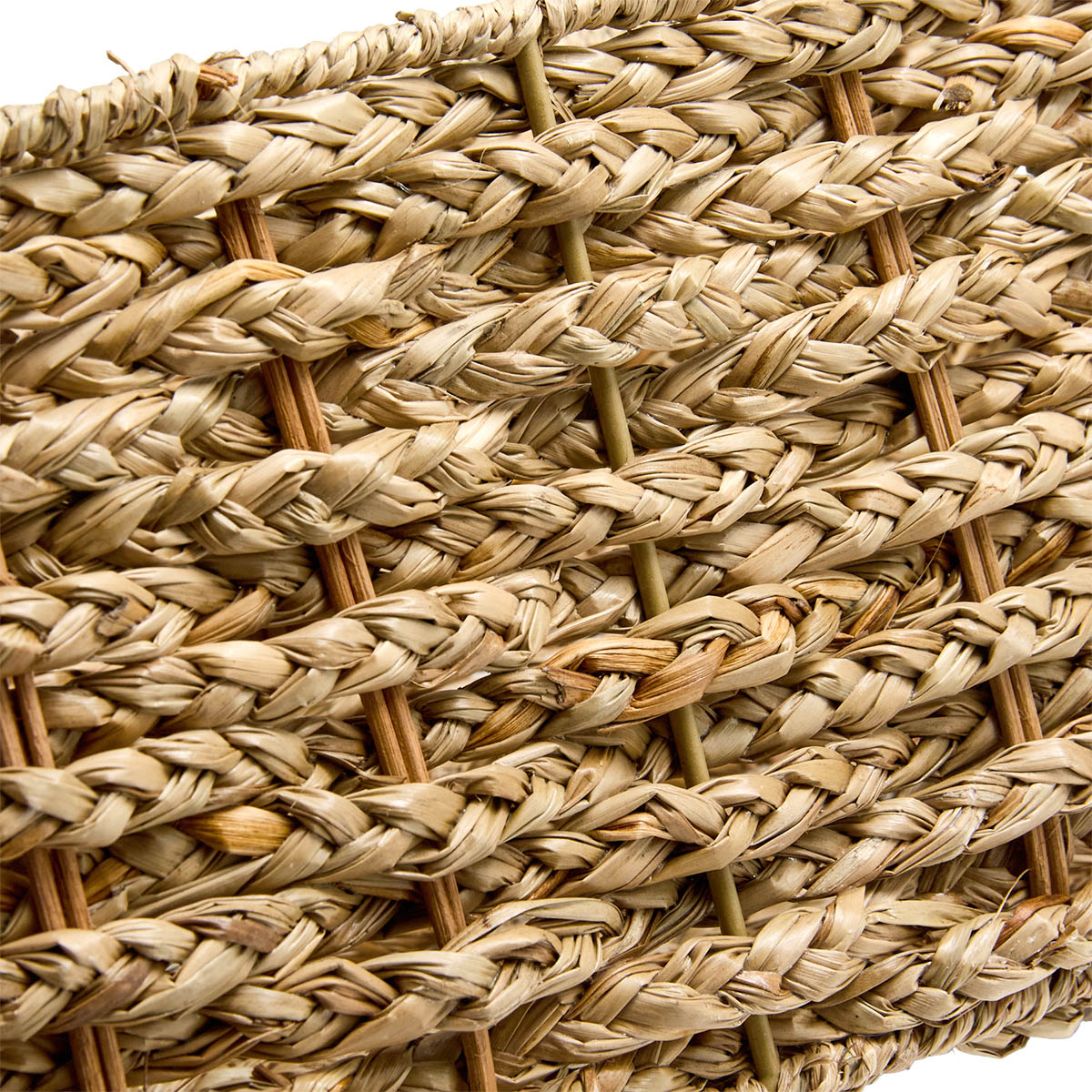 Seagrass Rectangle Storage Basket - Natural, 15.6x5.5x6.5"