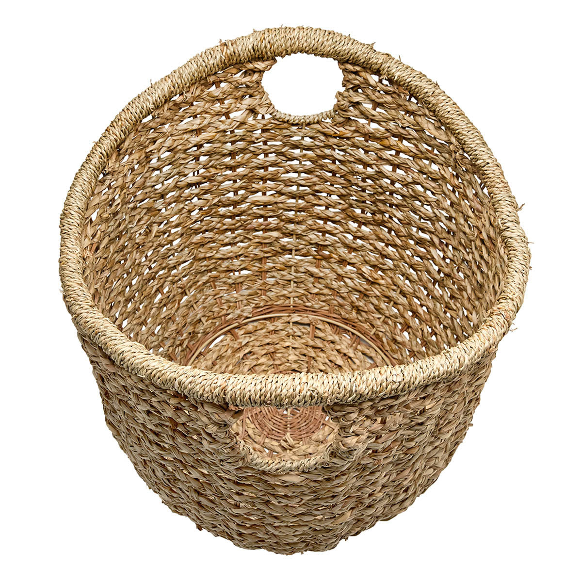 Seagrass Round Storage Basket - Natural, 16.9x16.9x15.6"