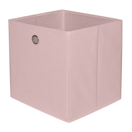 Fabric Storage Basket - Pink, 10.6x10.6x11.0"