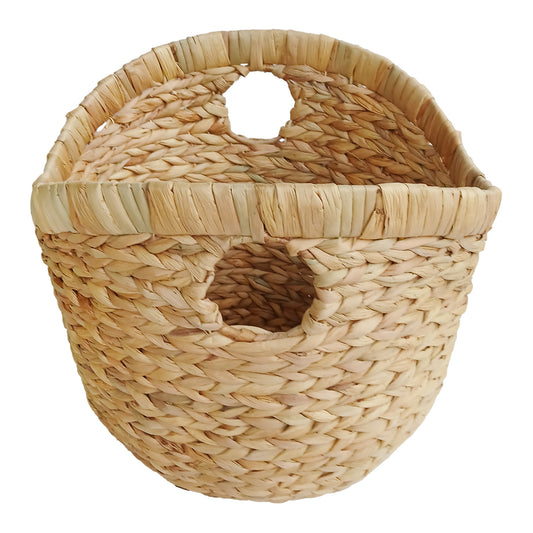 Water Hyacinth Round Storage Basket - Natural, 17.0x17.0x15.5"