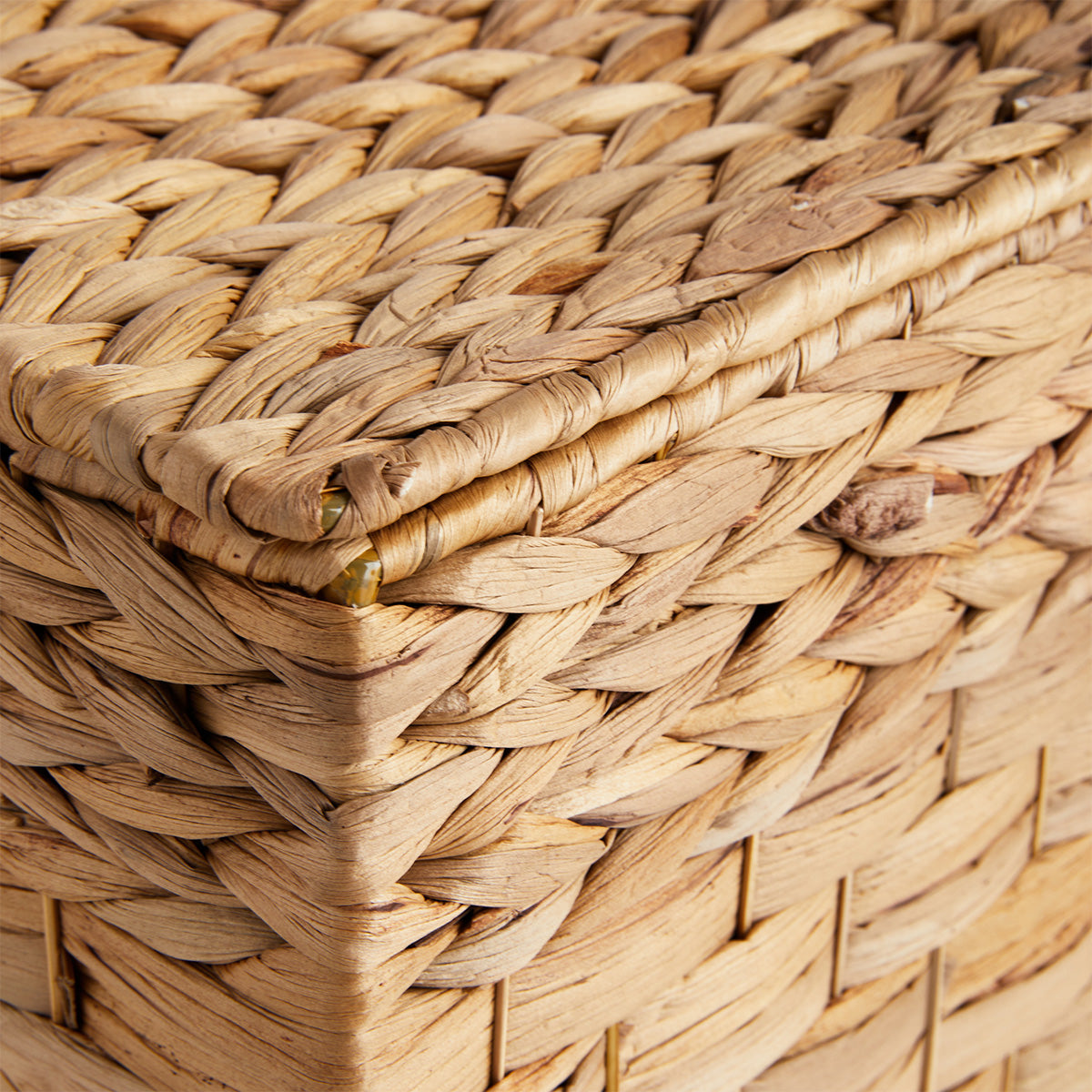 Wicker Rectangle Storage Basket - Natural, 28.0x17.3x16.1"